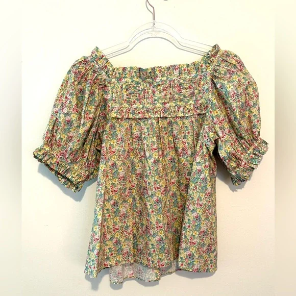 Doen Farley blouse in liberty chrysanthemum sky floral print - Picture 8 of 9